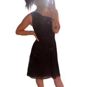 DAVIDS BRIDAL - One Shoulder Short Black Dress